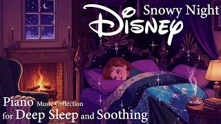 Snowy Night Disney Piano ❄️☃️ | Soft Sleep Music for Deep Relaxation & Peaceful Dreams screenshot 4