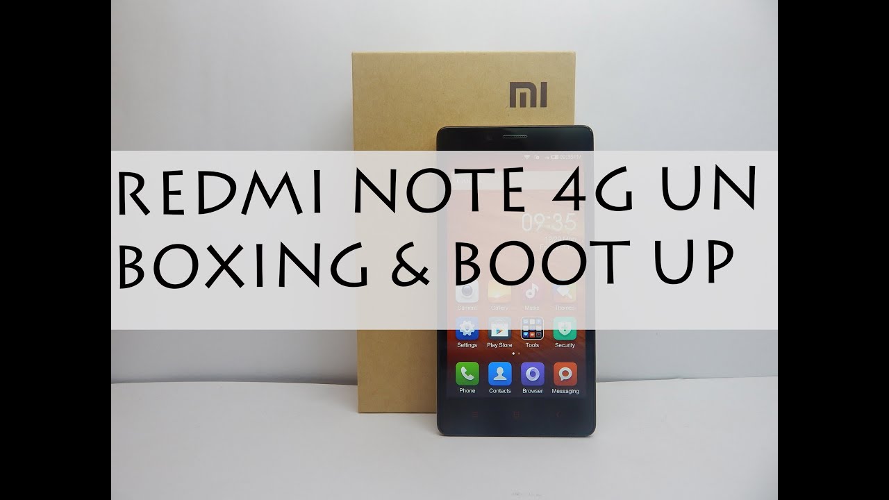 Redmi Note 4G Unboxing and Boot Up