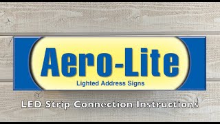 Aero-Lite Plastics LED Strip Connection Instructions