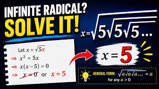 Solve This Infinite Radical in Seconds! √(5√(5√(5...))) Explained