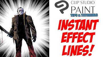 Make your art EXCITING! Get INSTANT effect lines in CLIP STUDIO PAINT! tips/tutorial