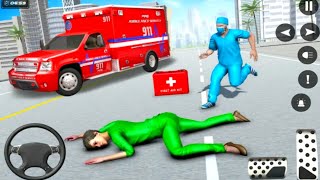 mobil mobilan ambulans 🚑 city ambulance rescue simulator : ambulance car games -Android Gameplay screenshot 4