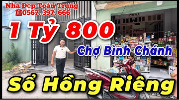 Hàng Hiếm 🔥Chủ Bán Nhanh Căn Nhà Sổ Riêng 1tỷ800 Đinh Đức Thiện Chợ Bình Chánh