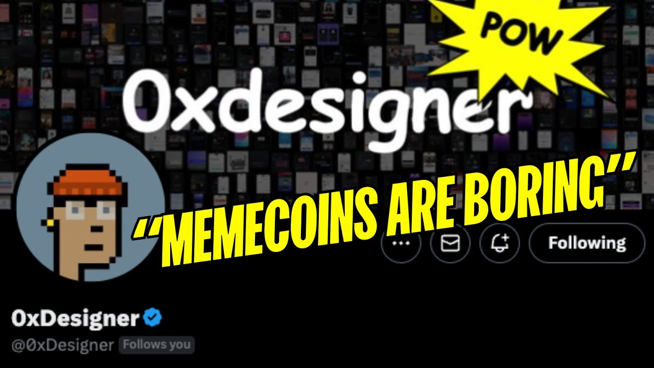 Are Memecoins Boring? A Rant on Memecoins with 0xDesigner