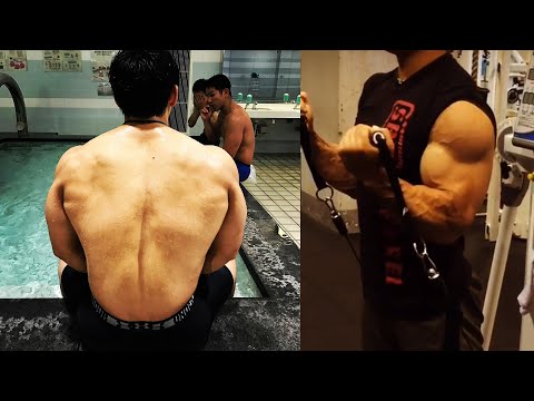 Bodybuilding training of SENPAI Toshiki Yamamoto