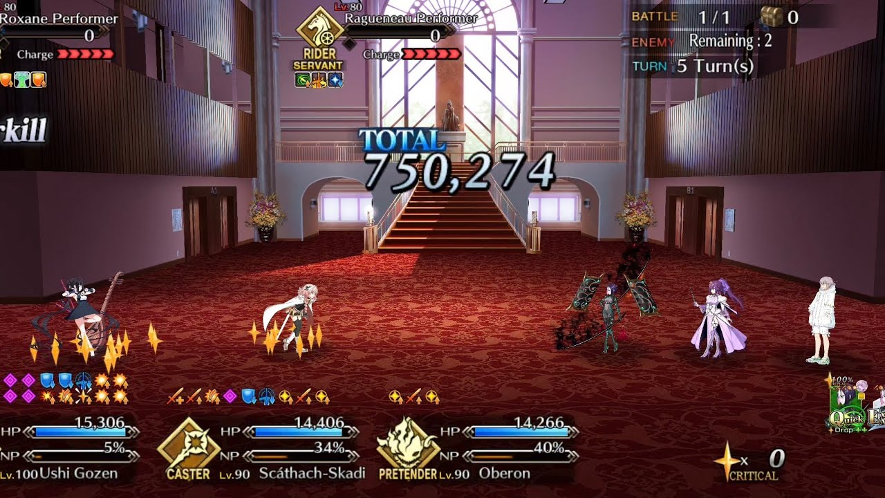 [FGO] White Day 2026 Challenge Quest 5 Turns With Ushi Gozen