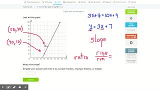 IXL | Find the slope of a graph | 8th grade math