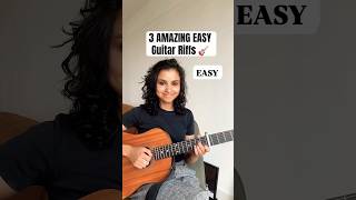 3 EASY Guitar Riffs Every Beginner Should Know 🎸 #shorts