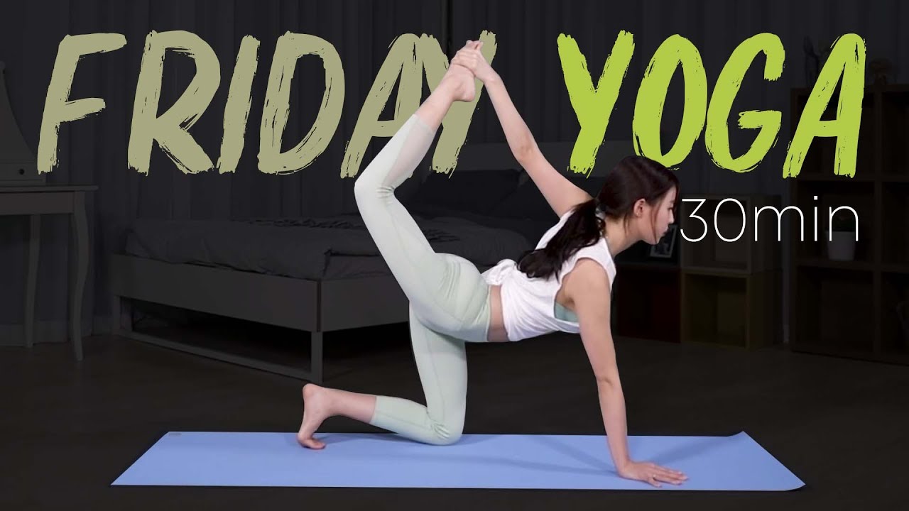 [황아영 요가] 집에서 따라하는 중급자 요가루틴🍃 EP5 금요일ㅣFriday Yoga Routine for intermediate