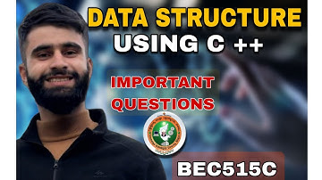 BEC515C Vtu important questions | Data Structure Using C++
