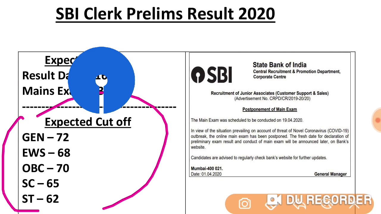SBI Clerk Prelims Result 2020 | SBI Clerk Prelims Cut off 2020 | SBI Clerk Cut off 2020 | SBI Result
