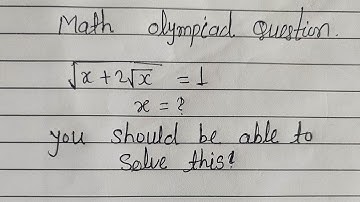 Square root simplification| Math Olympiad questions| find value of X?#shortsfeed#matholympiad #maths