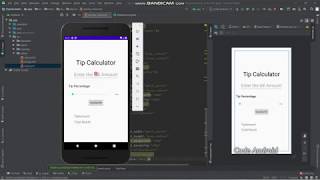TIP CALCULATOR APP || SEEKBAR || PART 1 || ANDROID STUDIO(version 3.6.1) || CODE ANDROID || JEEVAN R