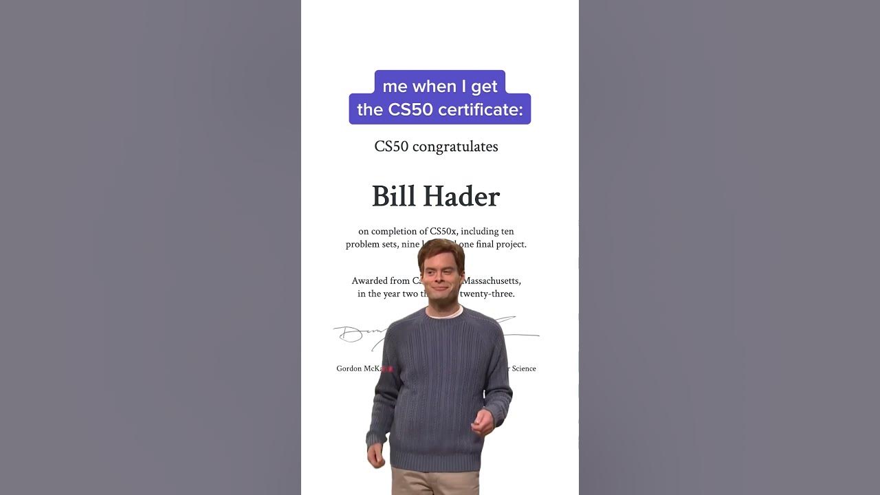CS50 Certificate - CS50 #Reels - YouTube