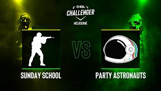 sunday school vs. Party Astronauts - Map 2 [Overpass] - ESL Challenger Melbourne 2024 - Group A