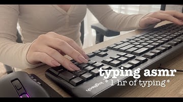 ASMR Typing - 1 Hour of Fast Typing - No Talking - Work With Me