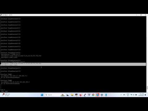Switch Configuration Step