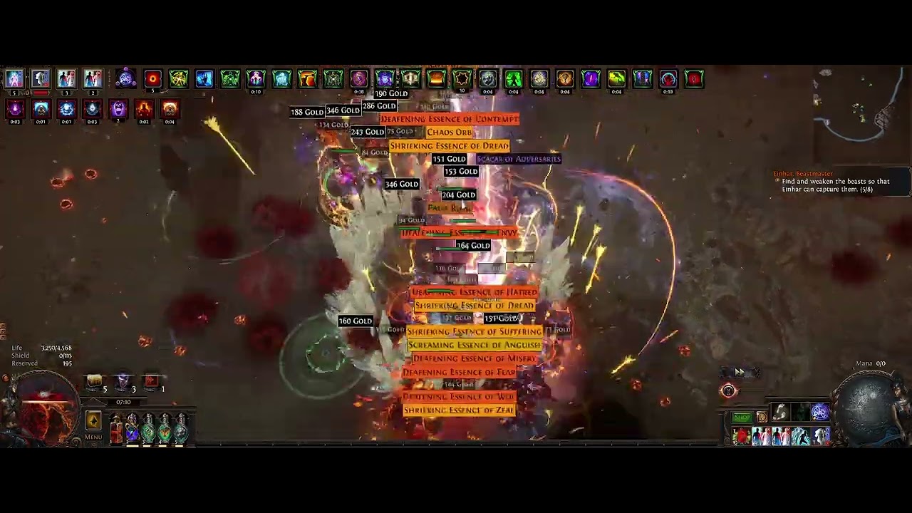 PoE BAMA Necro - T16 8 Mod Essence Bestiary