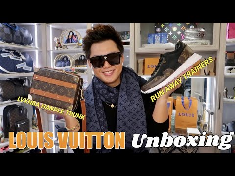 LOUIS VUITTON UNBOXING, LVXNBA Handle Trunk, Run Away Trainers, Scarf