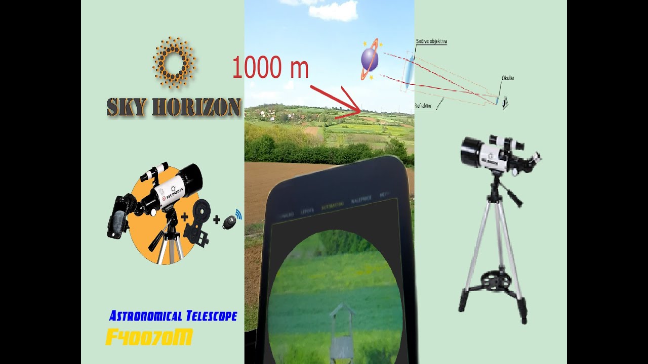 Kako postaviti adapter za telefon na astronomski teleskop f400 70m