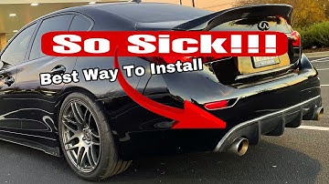 Q50 REAL Carbon Fiber Diffuser Installation