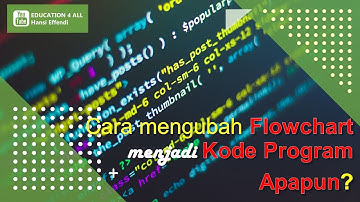 Bagaimana cara mengubah Flowchart menjadi Kode Bahasa Pemrograman apapun?