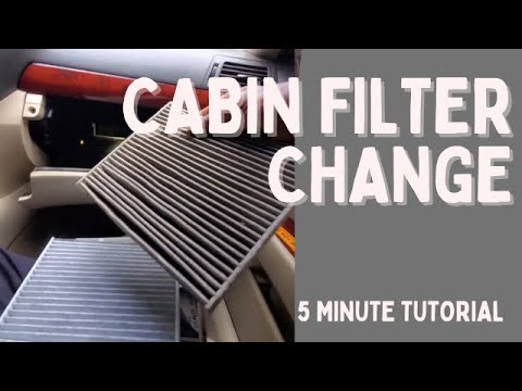 How to Change a Cabin Air Filter For a Lexus LS460 - YouTube