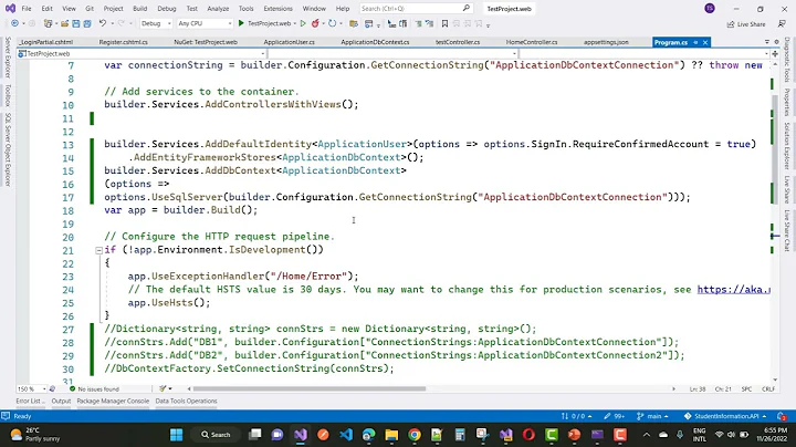 Fix: Unable to resolve Service for Type 'Microsoft.AspNetCore.Identity.IUserStore