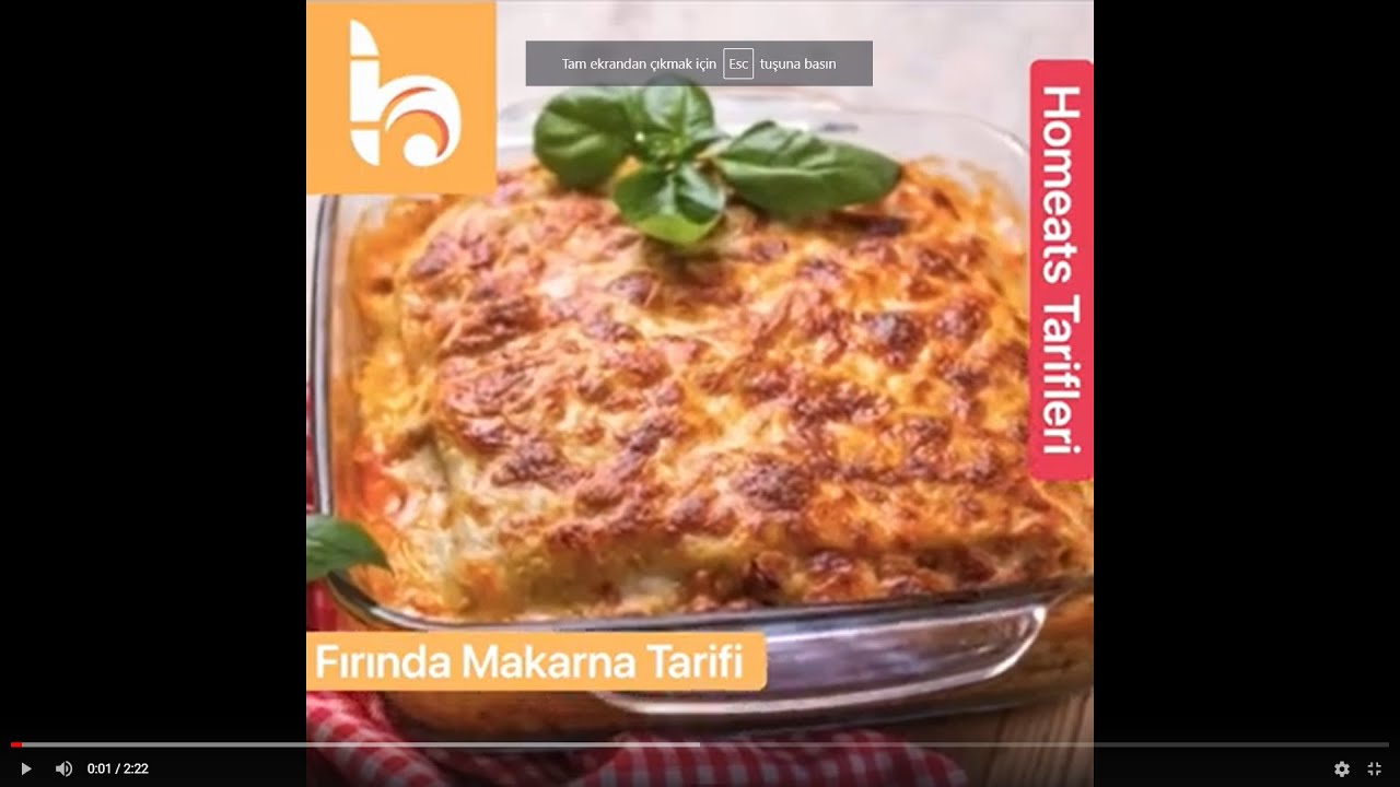 FIRINDA MAKARNA TARİFİ | SAĞLIKLI YEMEK TARİFLERİ | AKŞAM YEMEĞİ HAZIRLIĞI FIRINDA MAKARNA TARİFİ | SAĞLIKLI YEMEK TARİFLERİ | AKŞAM YEMEĞİ HAZIRLIĞI