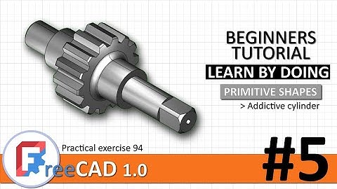 FreeCAD 1.0 beginners tutorial #5: 3D exercise 94 using PartDesign & Part workbench