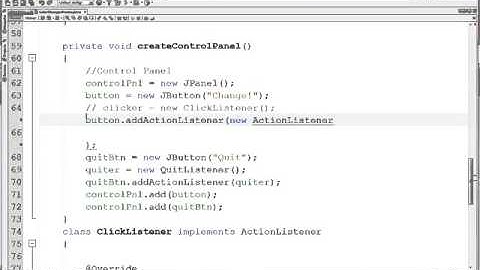 Java Swing GUIs Intro 05 Anonymous Inner Classes