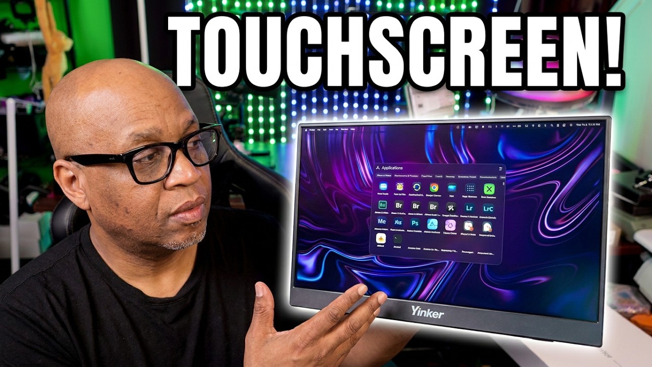 15.6'' Portable Monitor Touchscreen - YouTube