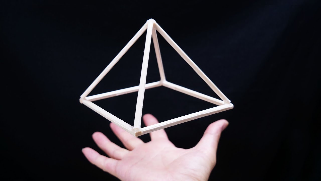 Pyramid-shaped] How to make a three-dimensional structure