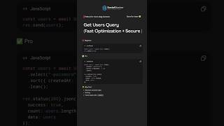 Get Users Query - Fast Optimization + Secure