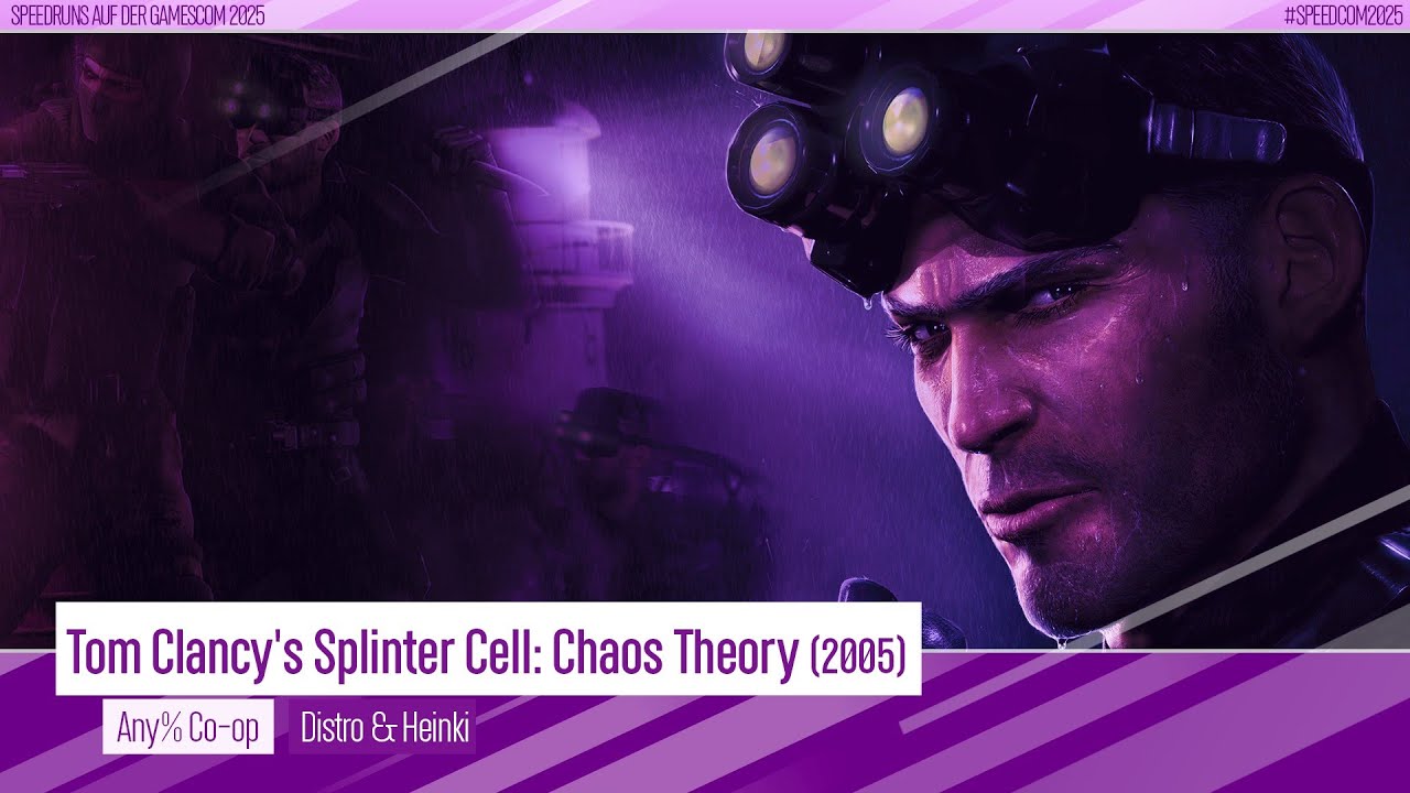 Speedruns auf der gamescom 2025 | TomClancy'sSplinterCell:ChaosTheory(Any% Co-Op)von Distro & Heinki
