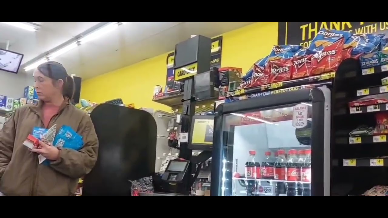 Older ladies stares at the BBC 