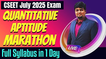 CSEET Quantitative Aptitude MCQ Booster for July 2025 | Most Expected One Liner +ICSI E Bulletin