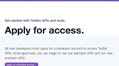 Step 1: Setting up a 👩‍💻 Twitter API developer account