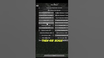 HOW YOU CAN CHANGE GUI SCALE? #minecraft
