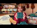 Gingham Lakes Pullover, Easy Knit Scoodie, and Lacey Mini Scarf | Knitting Podcast no.5