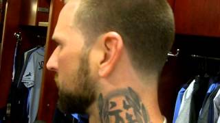 Tampa Bay Rays INF Ryan Roberts on homering in his debut