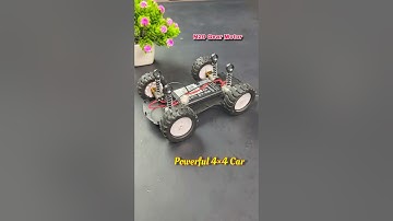 Homemade 4x4 Car Build: Useing N20 Gear Motor #short #car #schoolproject