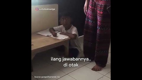 Video lucu anak kecil marah ke ibu hilang otak nya
