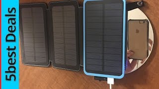The 5 best solar power bank 2020! here is product links, 1. charger
25000mah ► https://amzn.to/2owohqp 2. 24000ma https://amzn.to/2...