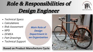 Role & responsibility of design engineer | design department