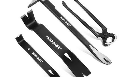 How to remove nails from chipboard flooring easy and effective with Pry Bar Nail Puller Set