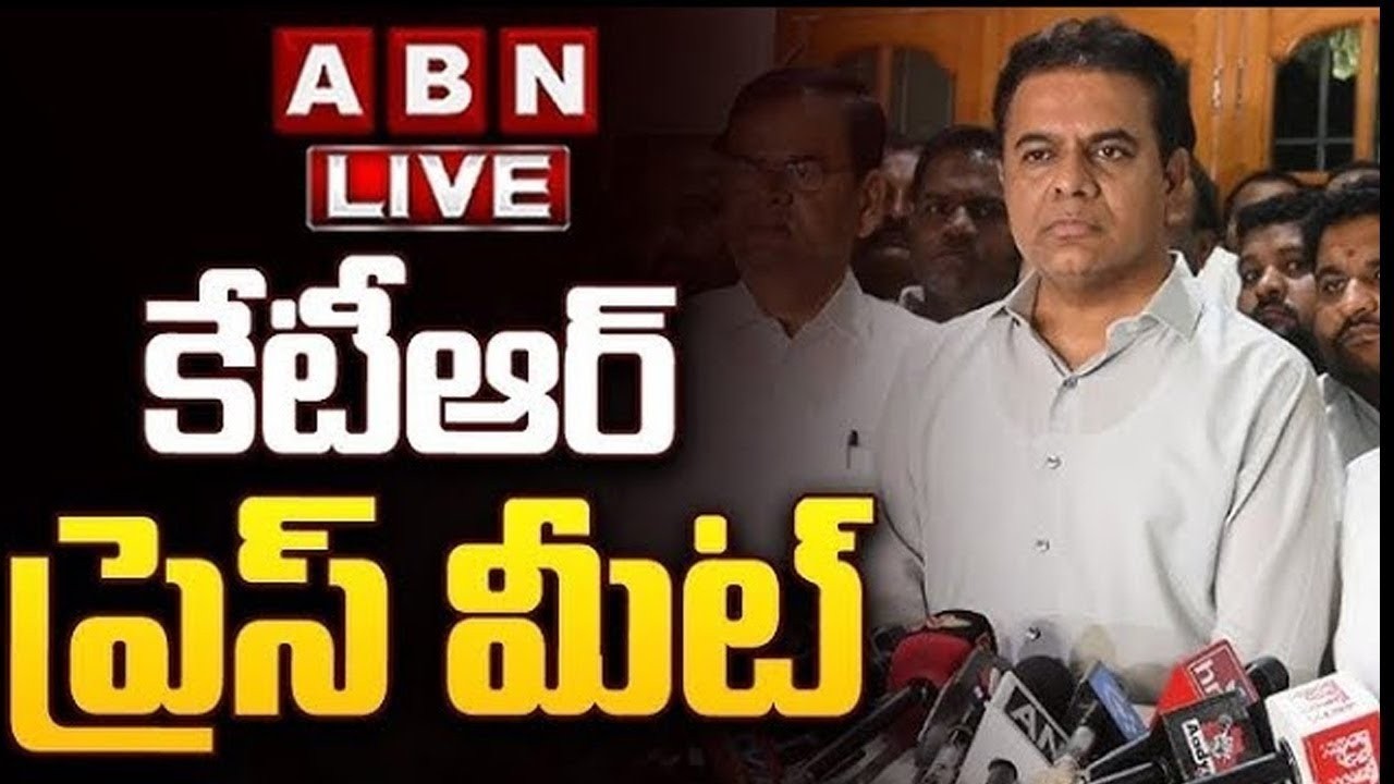 🔴LIVE: Telangana EX-Minister KTR Press Meet || ABN Telugu