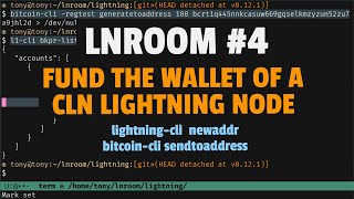 Fund the wallet of a CLN Lightning node running on regtest | LN Room #4