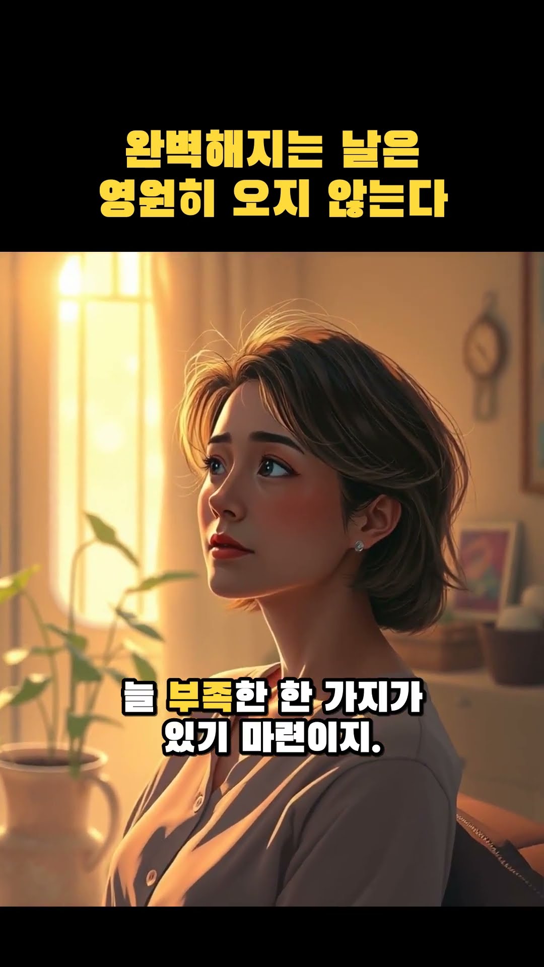 완벽해지는 날은 영원히 오지 않는다
