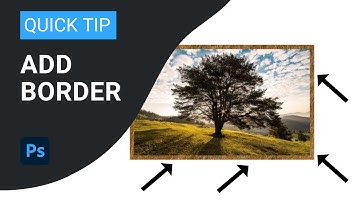 Photoshop 2023 Tutorial: Add a Border around Image | Quick and Easy